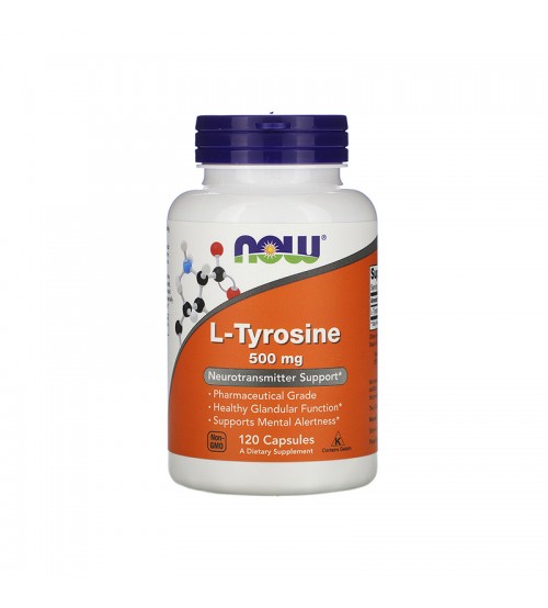 Тирозин Now Foods L-Tyrosine 500mg 120caps